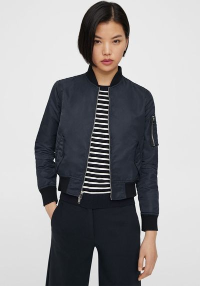 Classic Bomber Jacket in Recycled Nylon