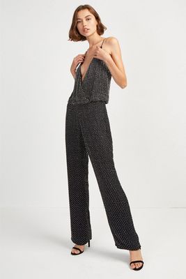 Clara Embellished Strappy Jumpsuit from French Connection