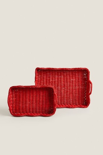 Christmas Rattan Tray from Zara Home