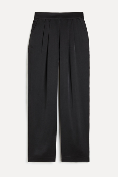 Wide Satin Trousers from H&M