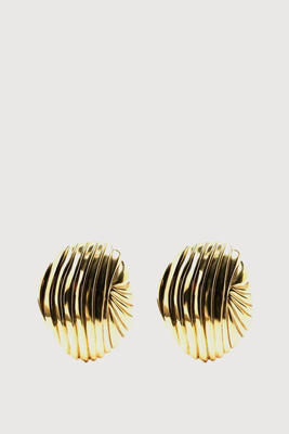 Shell Pendant Earrings from Saint Laurent 