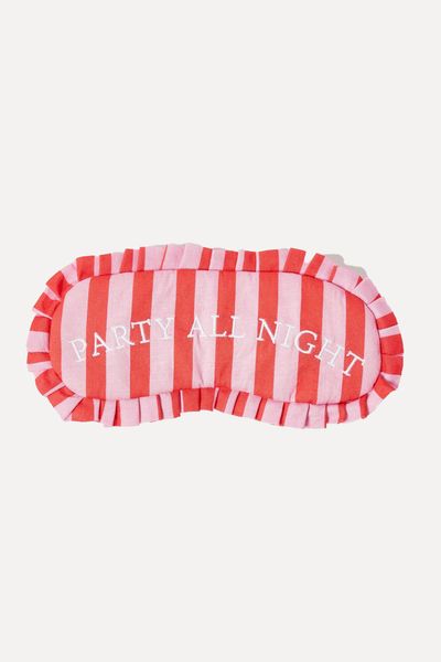 Party All Night Pink Sleep Eye Mask from Oliver Bonas