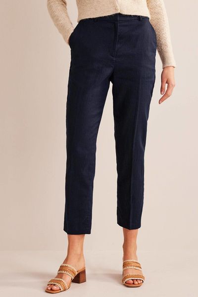 Tapered Linen Trousers