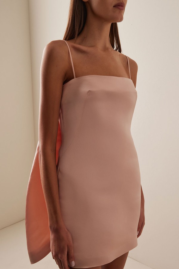 Cape-Detailed Duchesse Satin Mini Dress from Givenchy
