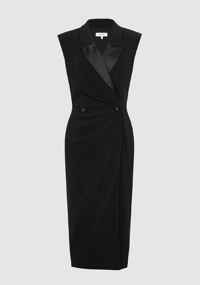 Tuxedo Midi Dress