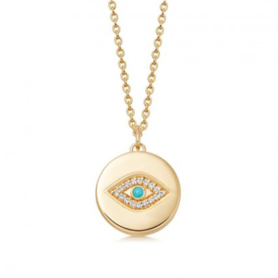 Biography Evil Eye Locket Necklace from Astley Clarke