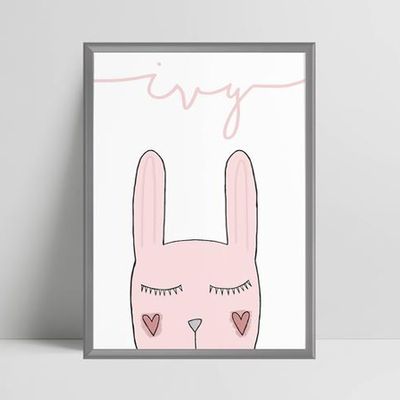 Scandi Bunny Rabbit Print from Ivy Print and Design