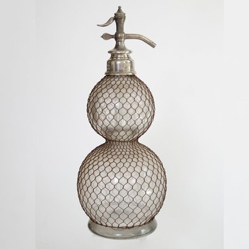 Vintage French Wire Mesh Soda Syphon from Rock The Heirloom