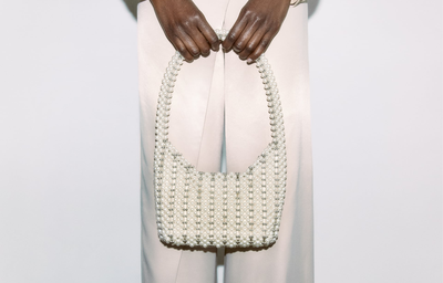 Faux Pearl Bead Bucket Bag, £32.99 | Zara