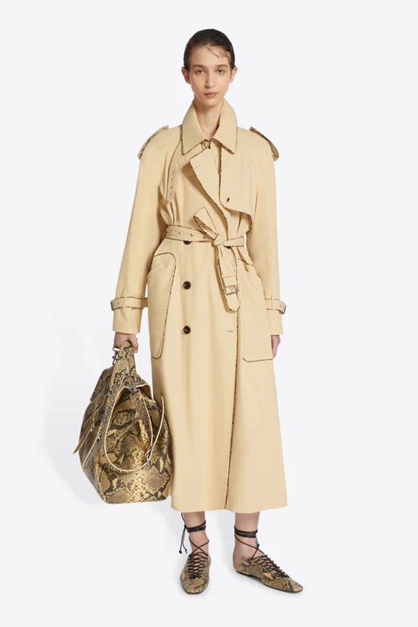 Piping Detailing Trench Coat