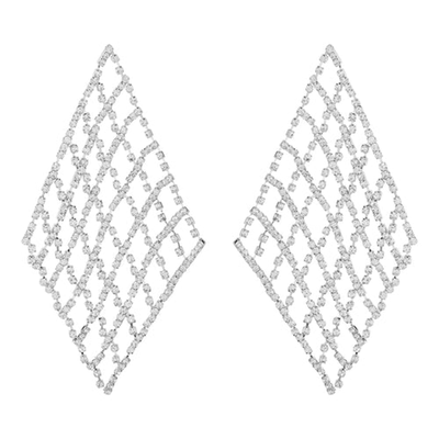 Statement Diamond Cupchain Earrings