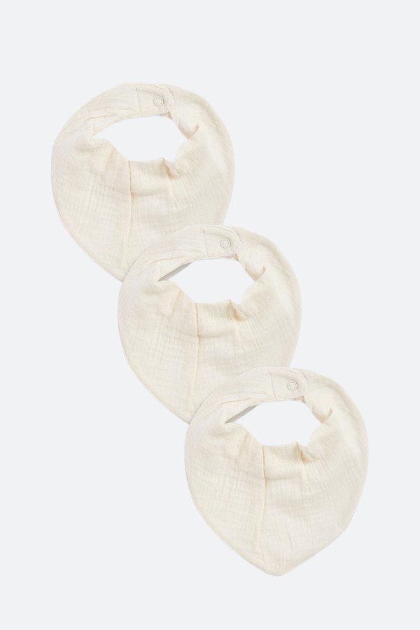 Muslin Baby Dribble Bibs 3 Pack