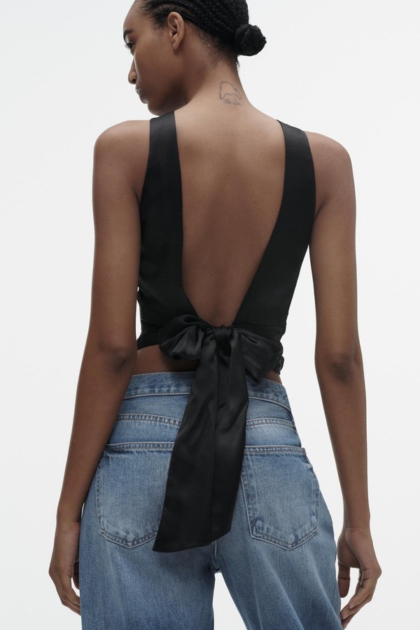 Satin Open-Back Top from Zara