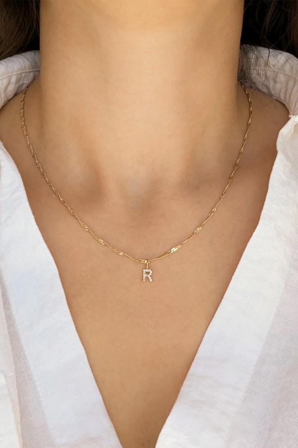 Treasured Diamond Initial Charm from Carrie Elizabeth