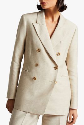 Darlon Cotton Linen Blend Double Breasted Jacket from Ted Baker