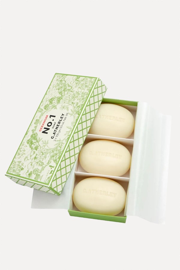 No. 1 Geranium Soap Trio from C.Atherley