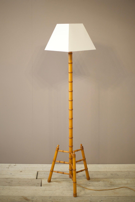 20th Century French Bamboo Floor Lamp from Tallboy Interiors