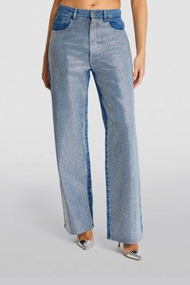 Embellished High-Rise Wide-Leg Jeans from Giuseppe Di Morabito