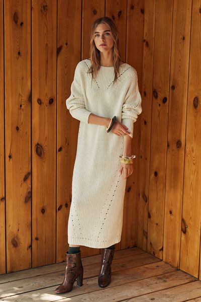 Open-Work Long Dress from Mango