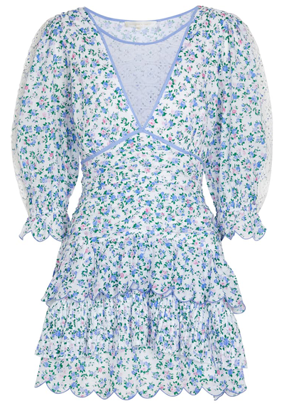 Marquise Floral Cotton Mini Dress from LoveShackFancy