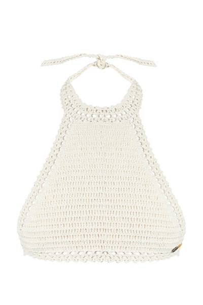 Essential Halterneck Crochet Bikini Top from Matches