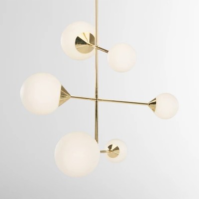 Chandelier in Brass