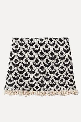 Ton Geometric Crochet Skirt from Mango