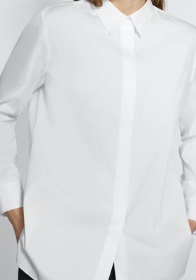 Fitted Shirt in Silk Georgette