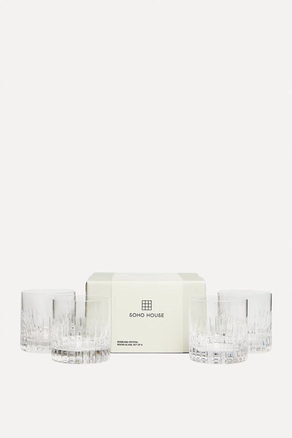 Set Of 4 Roebling Rocks Glasses from Soho Home