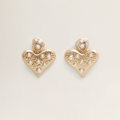 Heart Shape Earrings from Mango