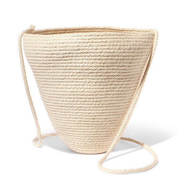 Woven Cotton Bucket Bag from Catzorange