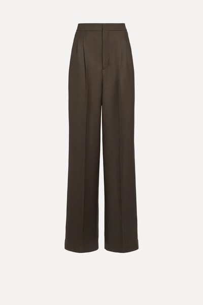 High Waist Wool Wide Pants  from AMI Paris 