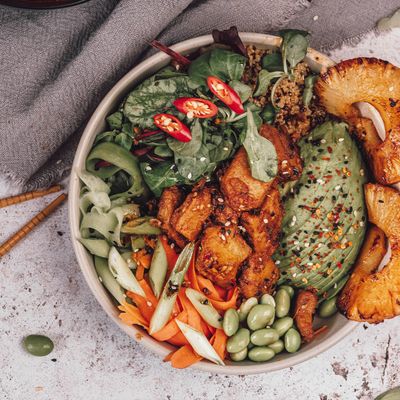 Soy & Garlic Vegan Poke Bowl