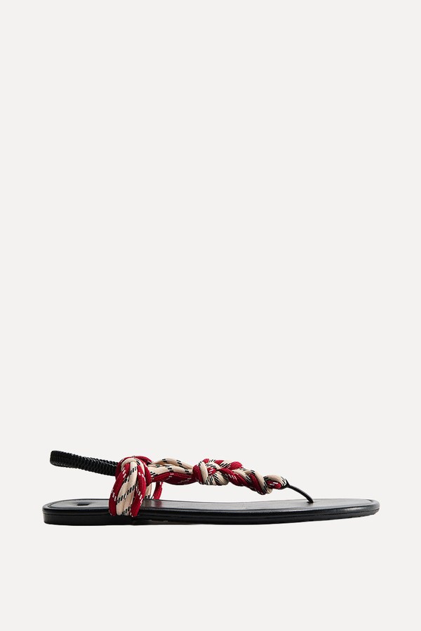 Knot-Detail Sandals