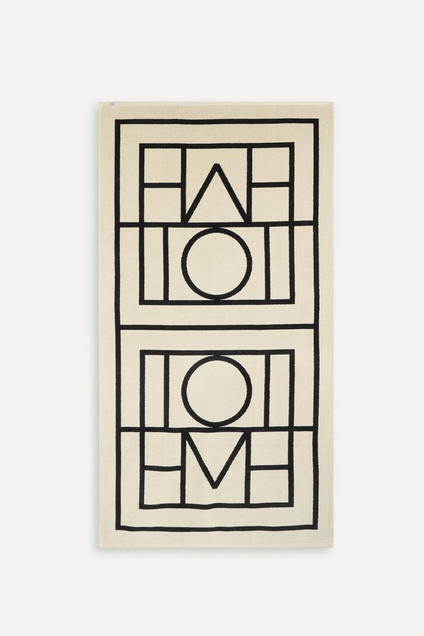 Monogram-Jacquard Beach Towel from TOTEME
