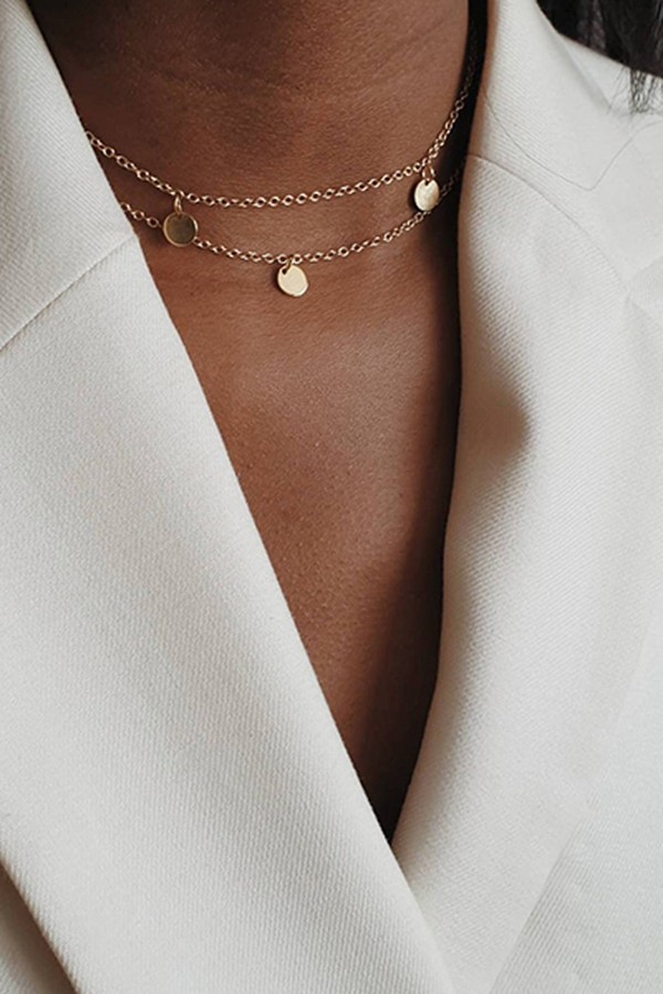 14k Gold Coin Choker