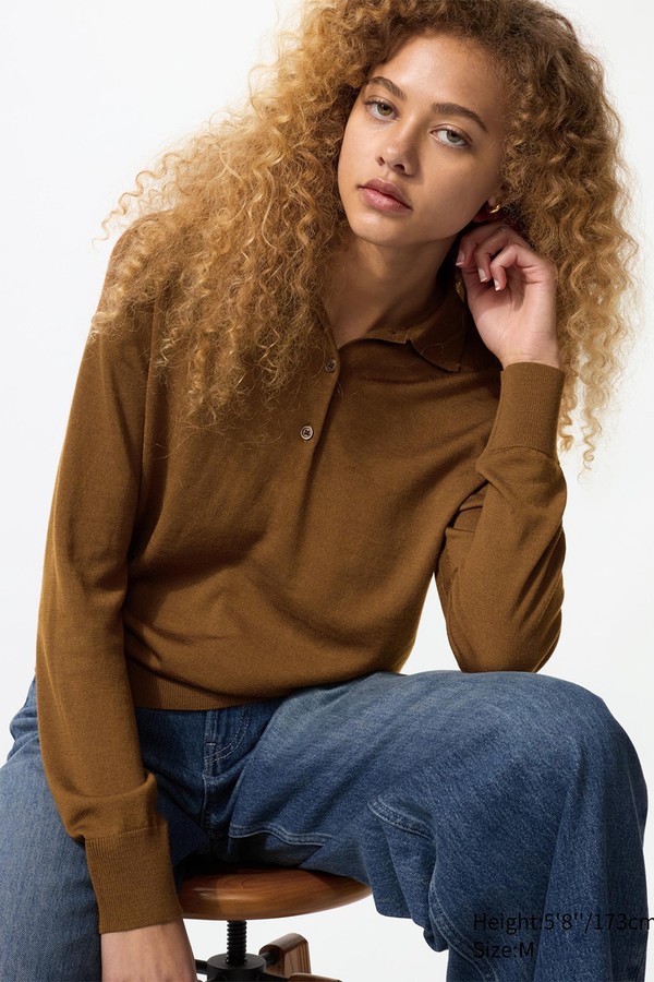 100% Merino Polo Jumper