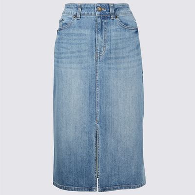 Denim Midi Skirt from Marks & Spencer 
