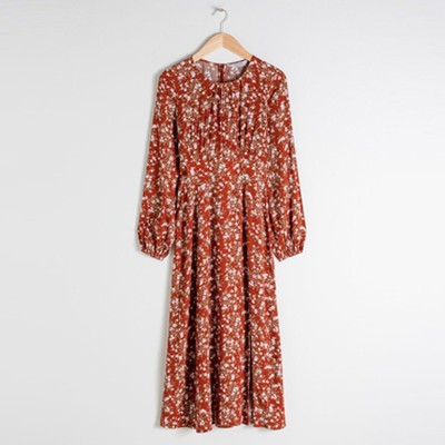 Floral Long Sleeve Midi Dress from & Other Stories