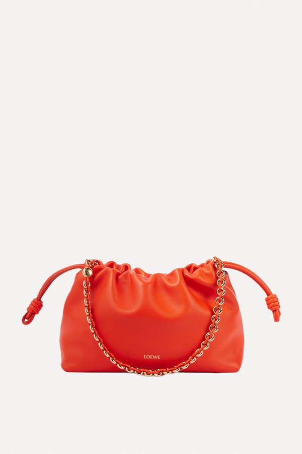 Flamenco Medium Leather Clutch from Loewe