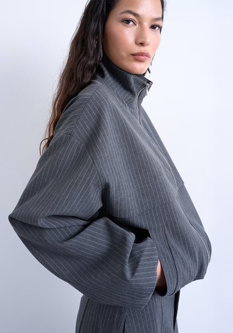 Co Ord Funnel Neck Jacket 