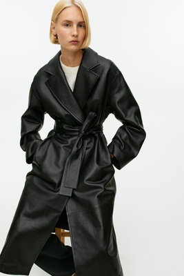 Belted Leather Coat from ARKET