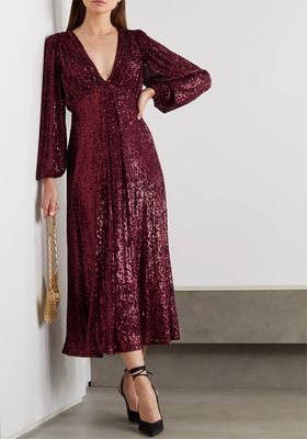 Irina Sequined Tulle Midi Dress from In The Mood For Love