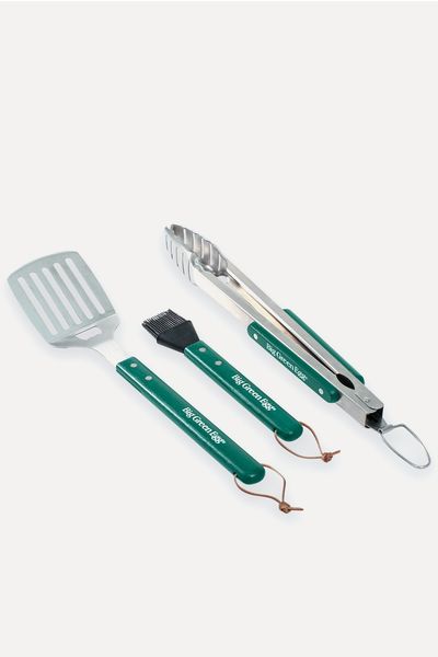 Stainless BBQ Tool Set With Wood Handles from Big Green Egg
