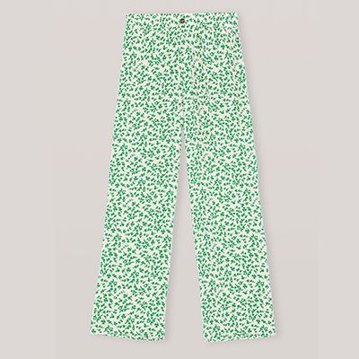 Printed Crepe Pants from Ganni