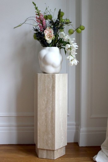 High Travertine Plinth from Marbera