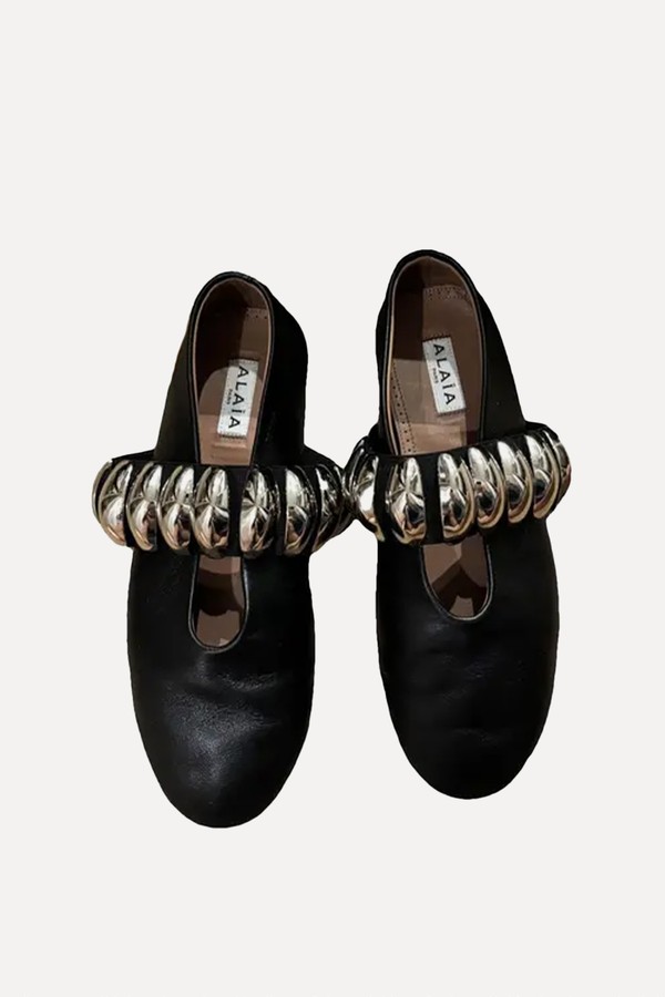 Leather Ballet Flats from Alaïa
