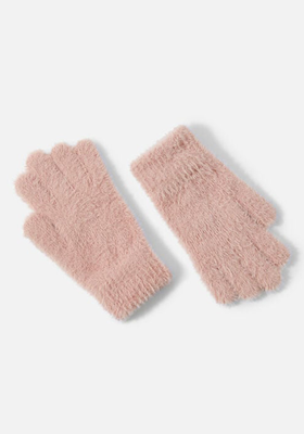 Super-Stretch Fluffy Knit Gloves from Accessorize