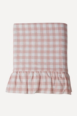Ruffle Gingham Tablecloth from Rebecca Udall