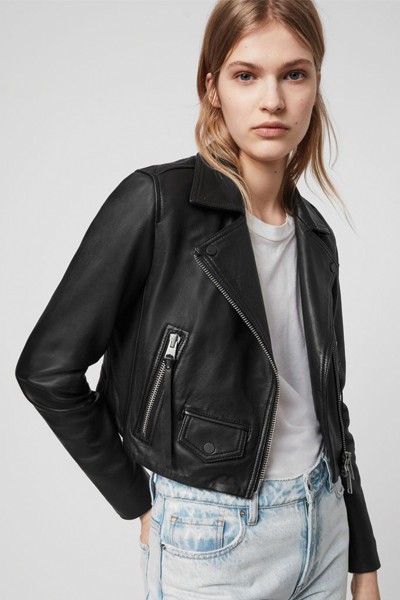 Elora Leather Biker Jacket